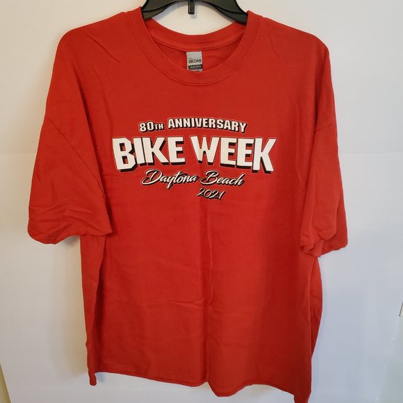 80th Anniversary Bike Week Daytona Beach 2021, short sleeve T-shirt Size 2XL - Picture 5 of 11